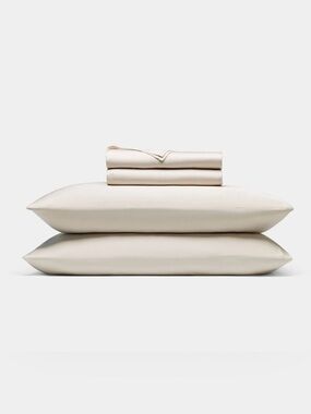 Cozy Earth Viscose from Bamboo Sheet Set in Oat -Twin/Twin XL- $258 retail